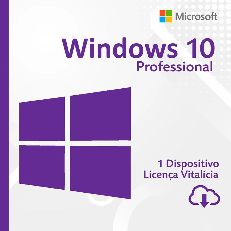 Licença Microsoft Windows 10 Pro 32/64 bits ESD