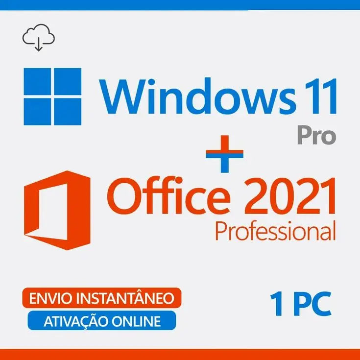 Licenças Windows 11 Pro + Microsoft Office 2021 Professional Plus