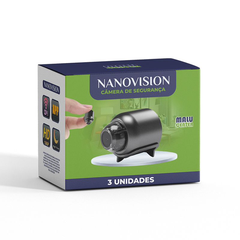 Câmera de Segurança Nano Vision [ULTRA HD 4K]
